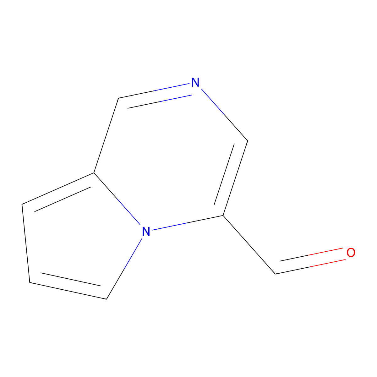 Pyrrolo[1,2-a]pyrazine-4-carbaldehyde molecular structure, CAS 116758-05-5