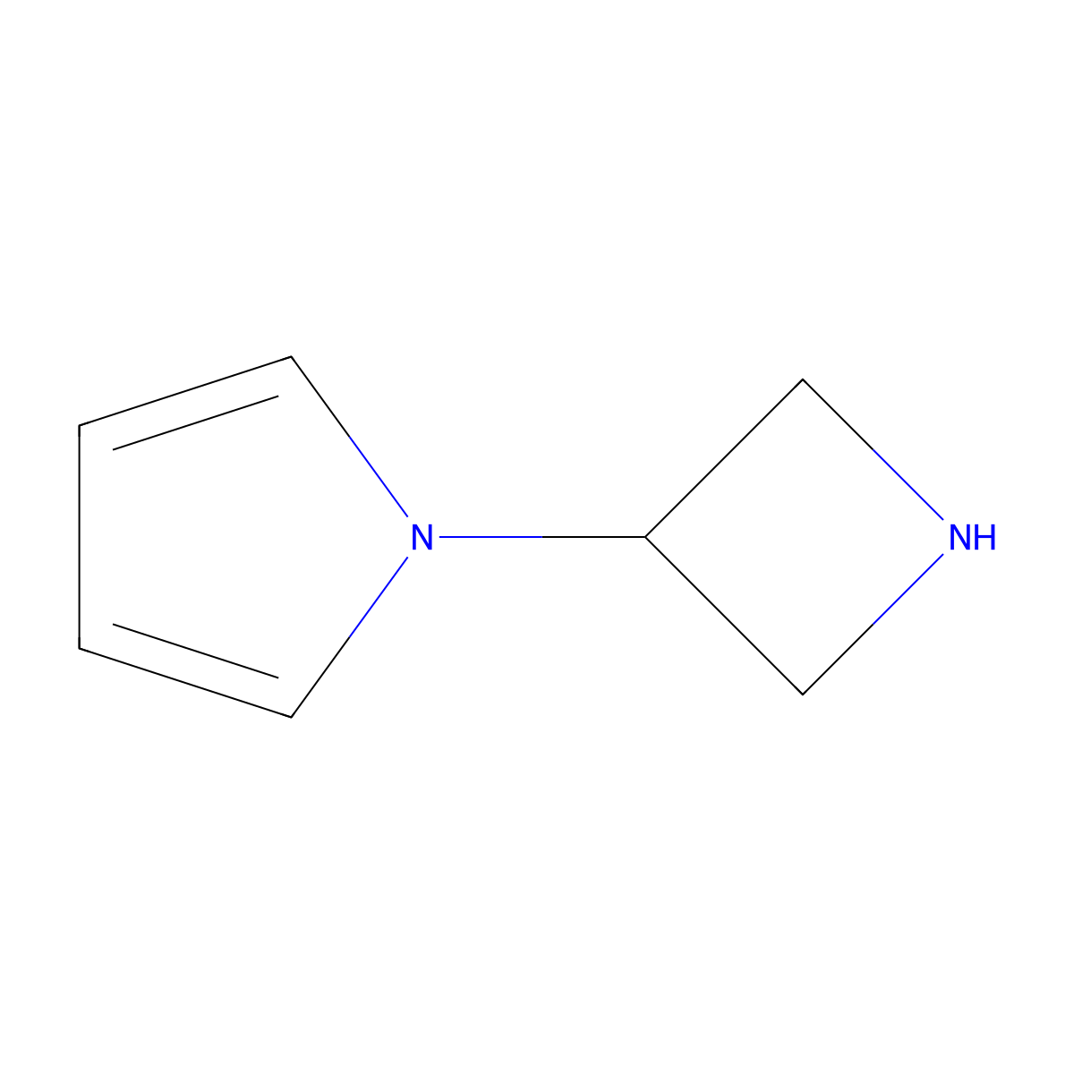1-(azetidin-3-yl)-1H-pyrrole molecular structure, CAS 1167608-94-7