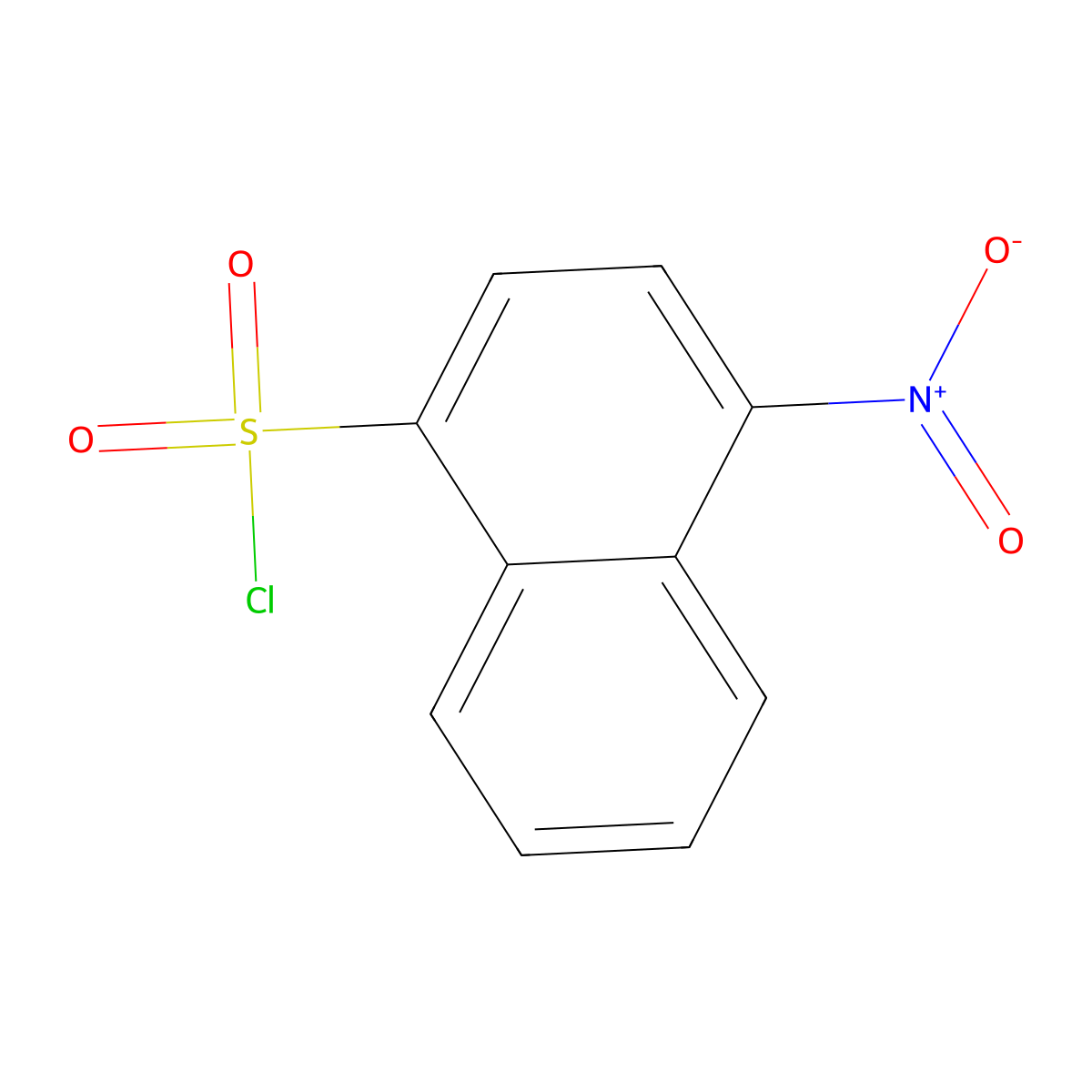 4-Nitronaphthalene-1-sulfonylchloride molecular structure, CAS 116761-96-7