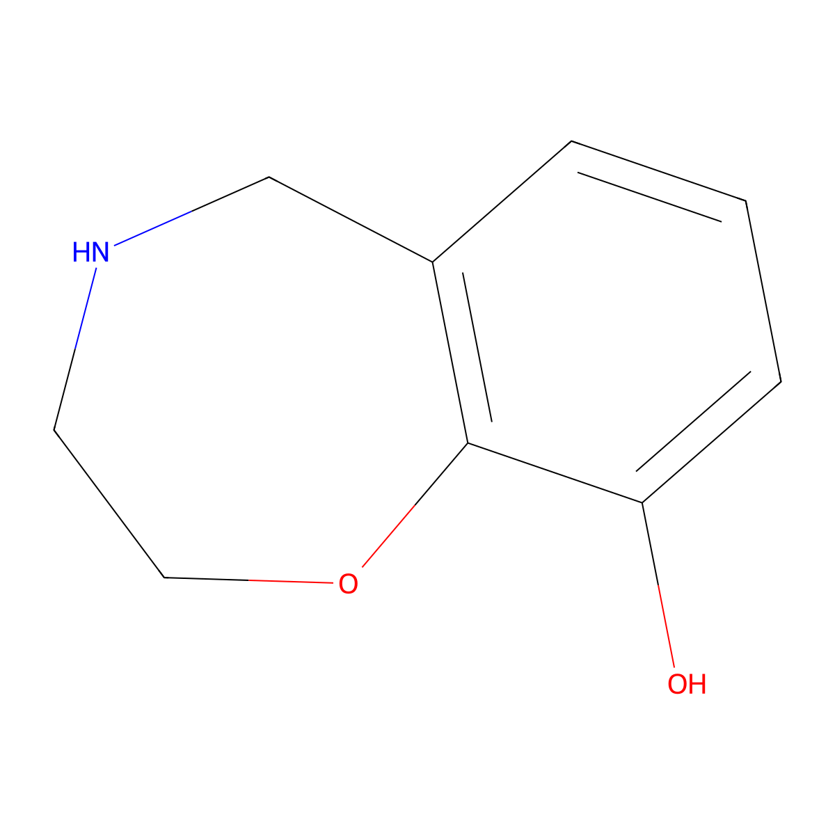 2,3,4,5-Tetrahydrobenzo[f][1,4]oxazepin-9-ol molecular structure, CAS 1167617-18-6