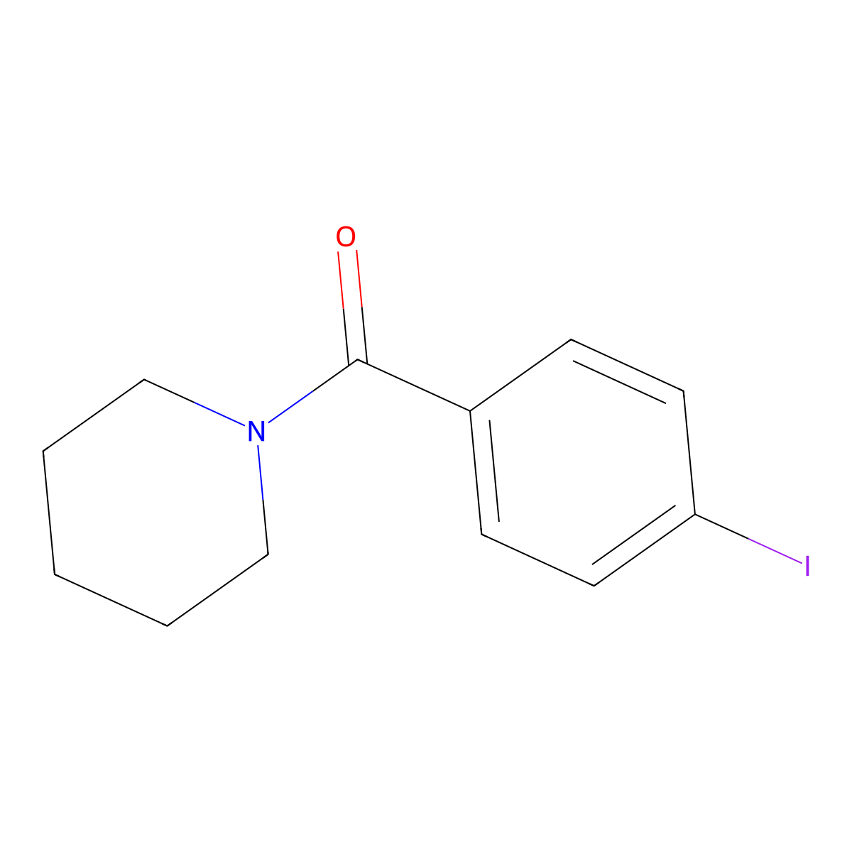 1-(4-Iodobenzoyl)piperidine molecular structure, CAS 116772-67-9