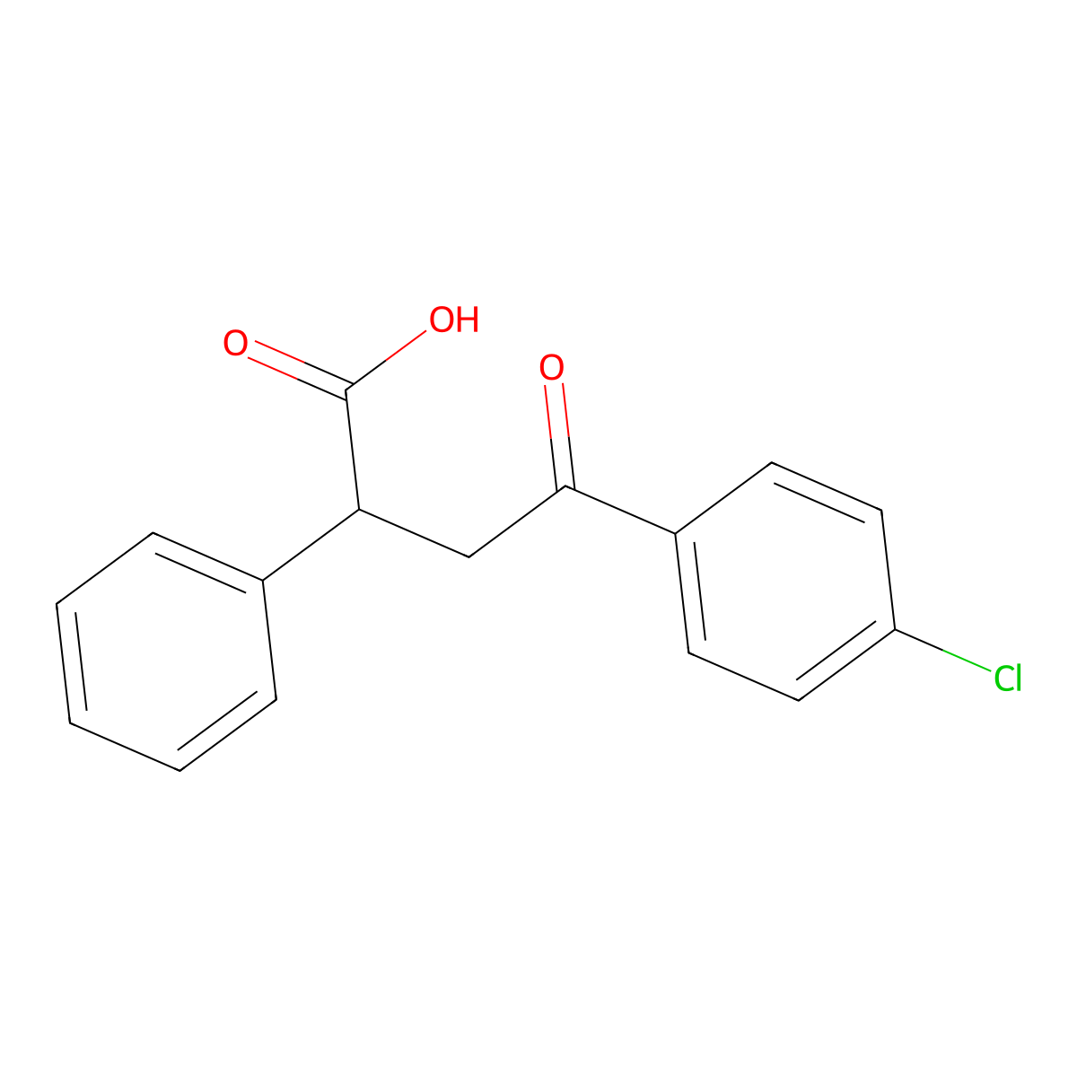 4-(4-Chlorophenyl)-4-oxo-2-phenylbutanoic acid molecular structure, CAS 116776-52-4