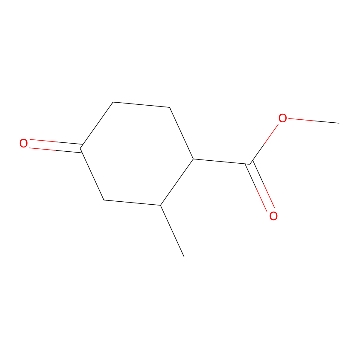 Methyl 2-methyl-4-oxocyclohexane-1-carboxylate molecular structure, CAS 116779-12-5