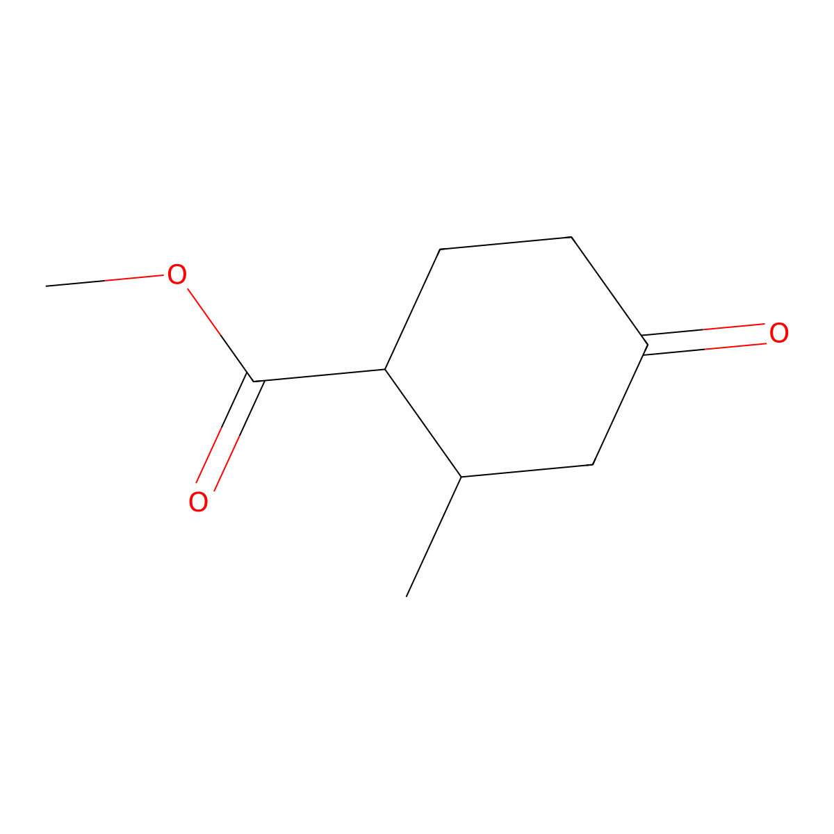 Methyl 2-methyl-4-oxocyclohexane-1-carboxylate molecular structure, CAS 116779-12-5