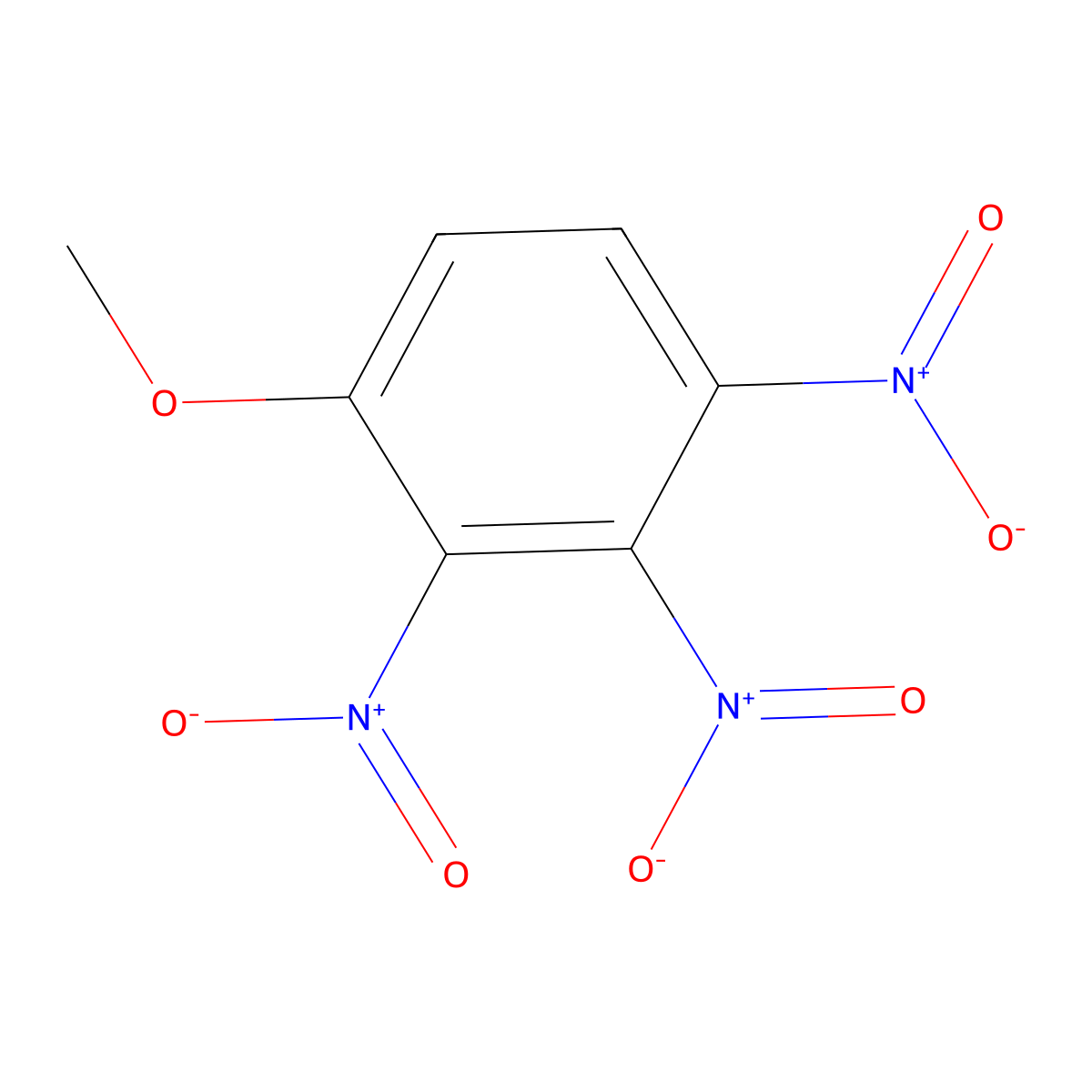 1-Methoxy-2,3,4-trinitrobenzene molecular structure, CAS 116779-65-8