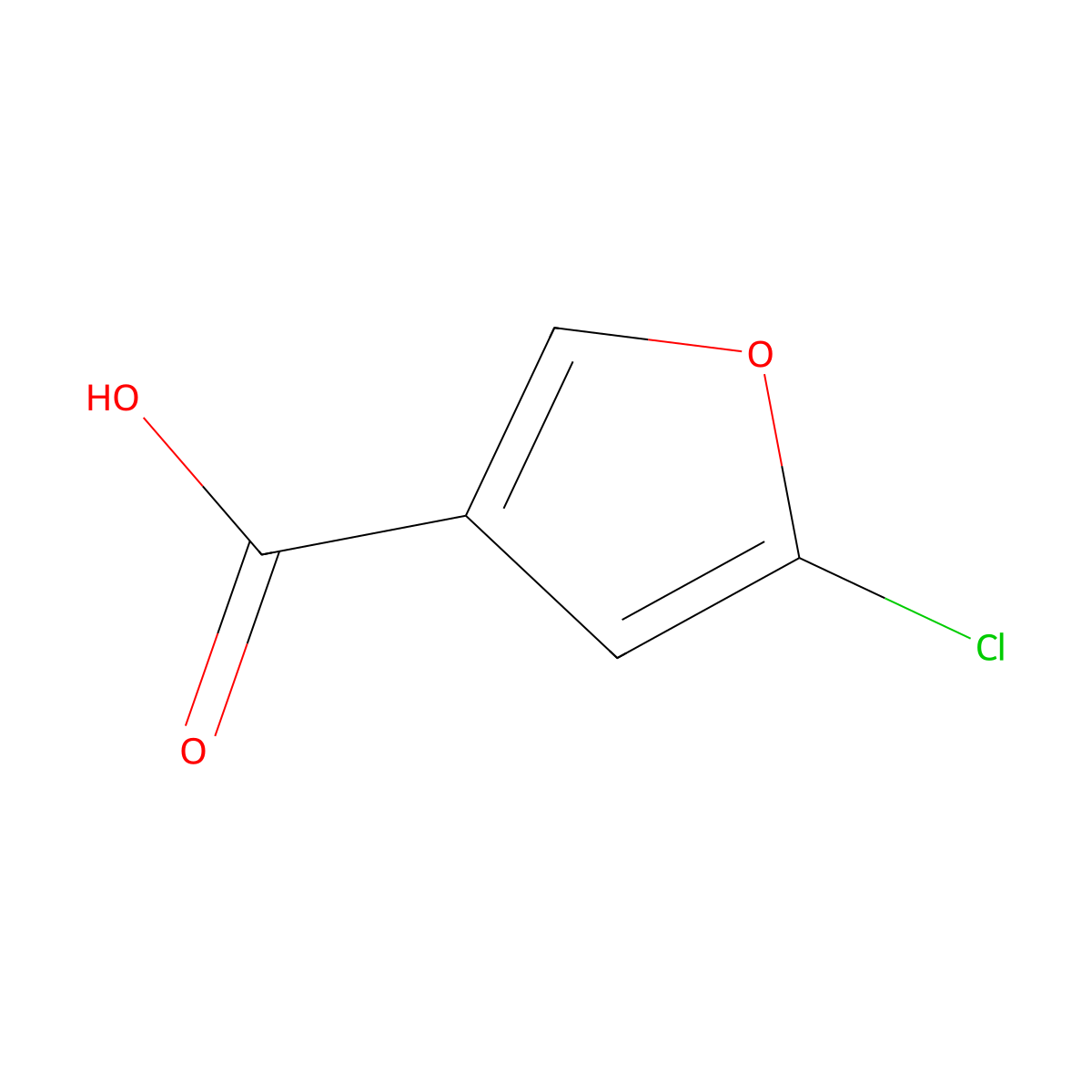 5-Chlorofuran-3-carboxylic acid molecular structure, CAS 116779-81-8