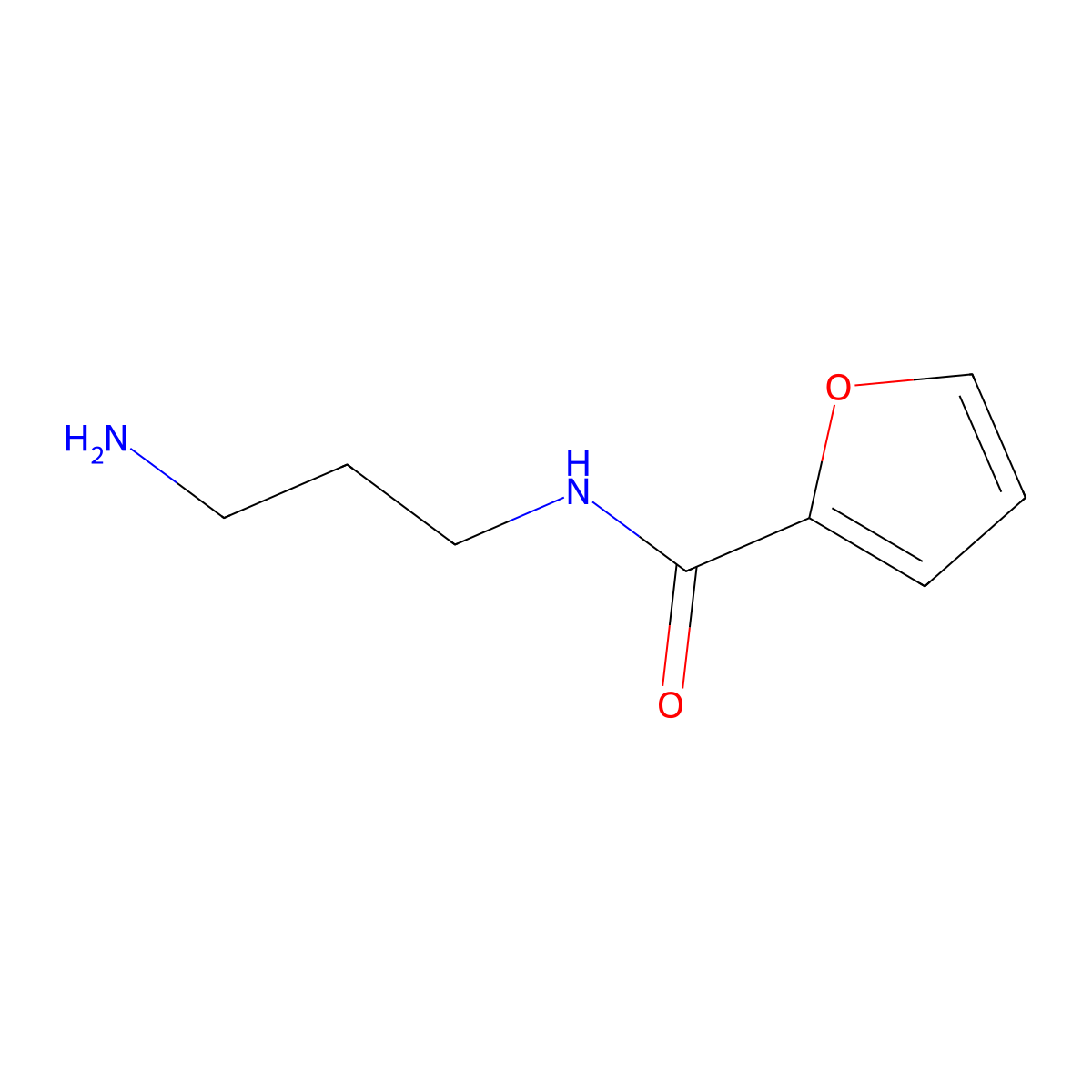 Furan-2-carboxylic acid (3-amino-propyl)-amide molecular structure, CAS 116784-81-7
