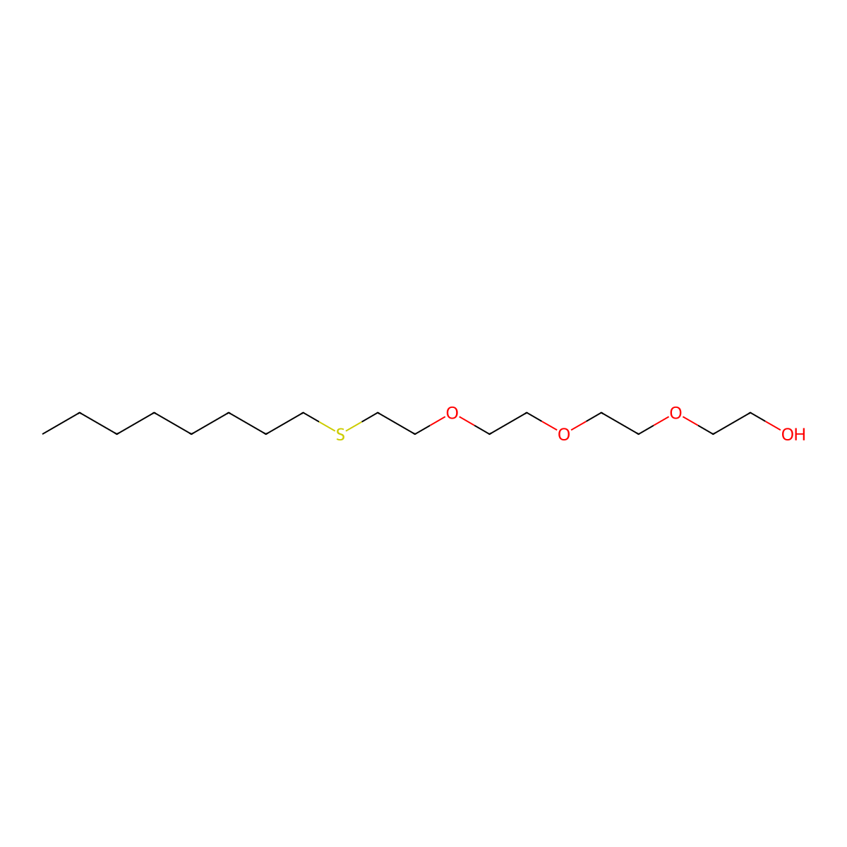 2-{2-[2-(2-Octylthioethoxy)ethoxy]ethoxy}ethan-1-ol molecular structure, CAS 116798-45-9