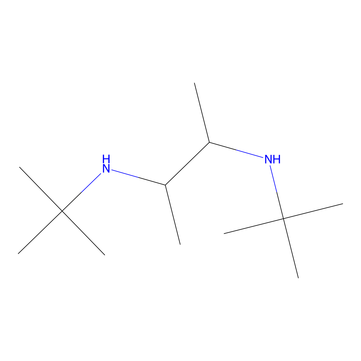 N2,N3-Di-tert-butylbutane-2,3-diamine molecular structure, CAS 1167987-07-6