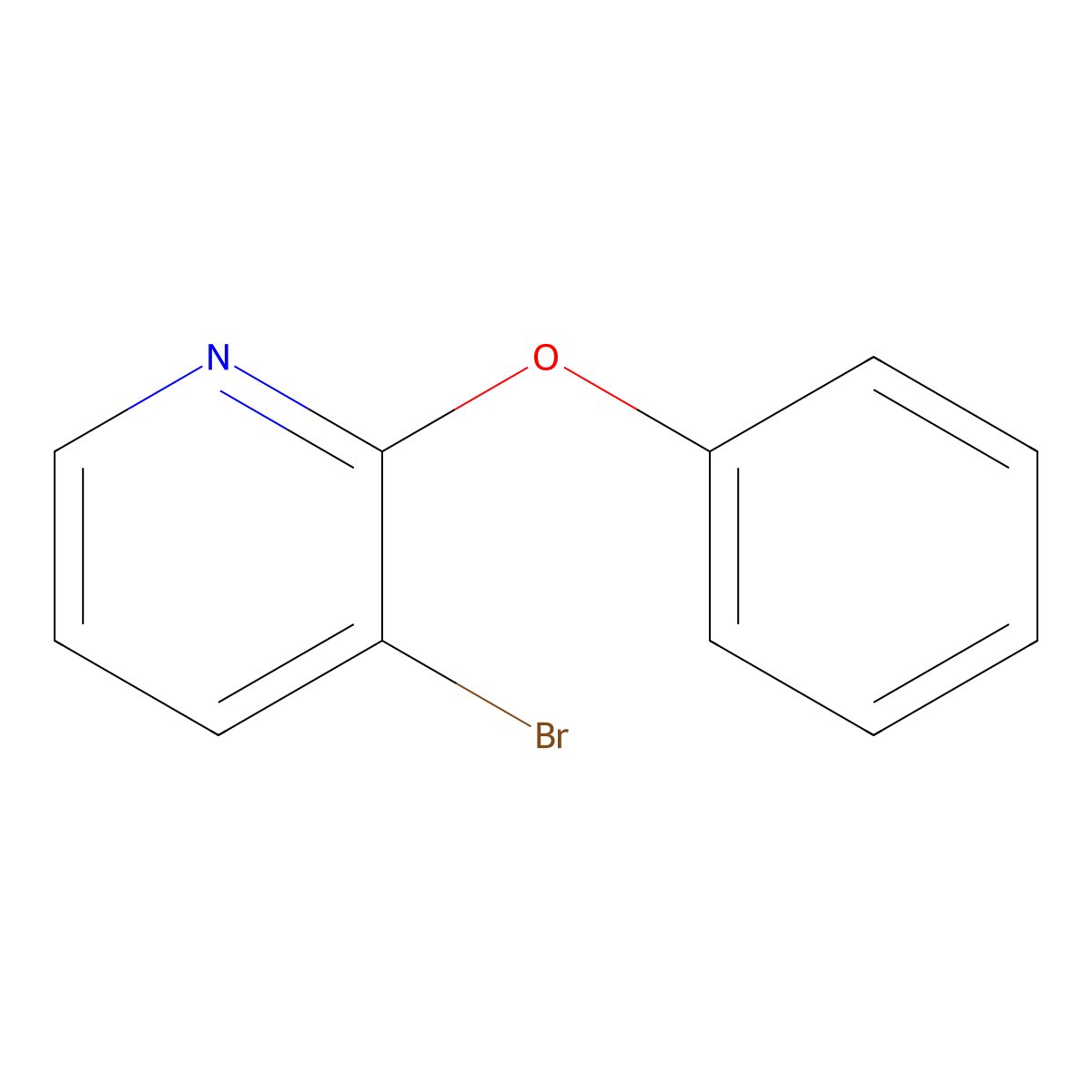 3-Bromo-2-phenoxypyridine molecular structure, CAS 1167991-22-1