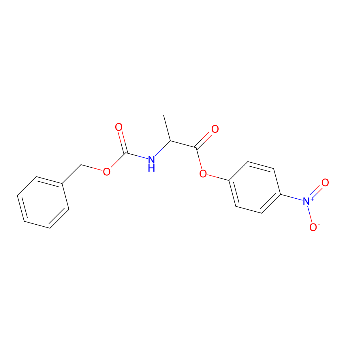 Z-Ala-ONp molecular structure, CAS 1168-87-2