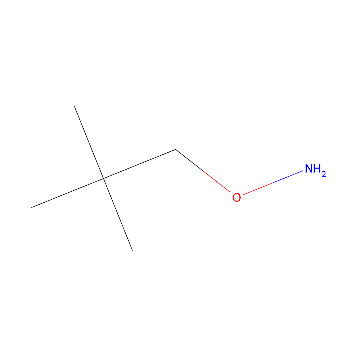 O-neopentylhydroxylamine molecular structure, CAS 116800-45-4