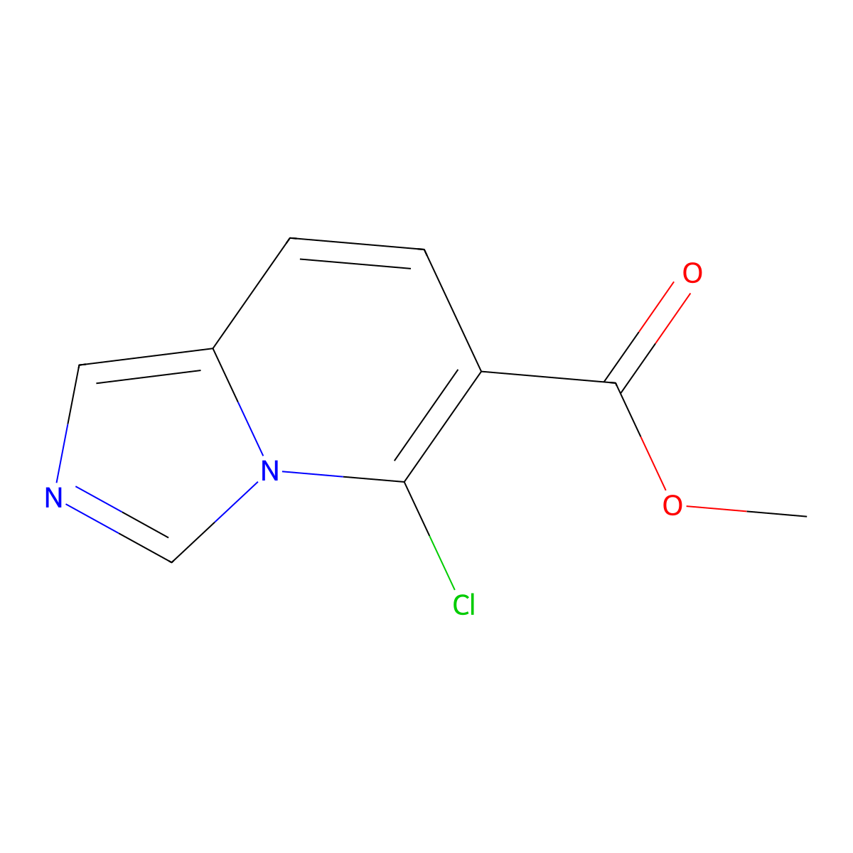 Methyl 5-chloroimidazo[1,5-a]pyridine-6-carboxylate molecular structure, CAS 1168090-92-3
