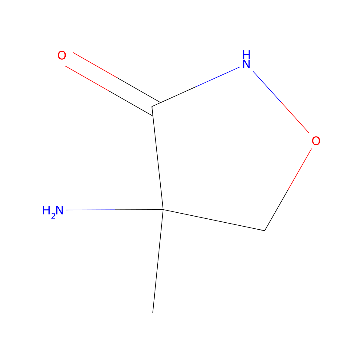 (S)-4-Amino-4-methylisoxazolidin-3-one molecular structure, CAS 116810-11-8