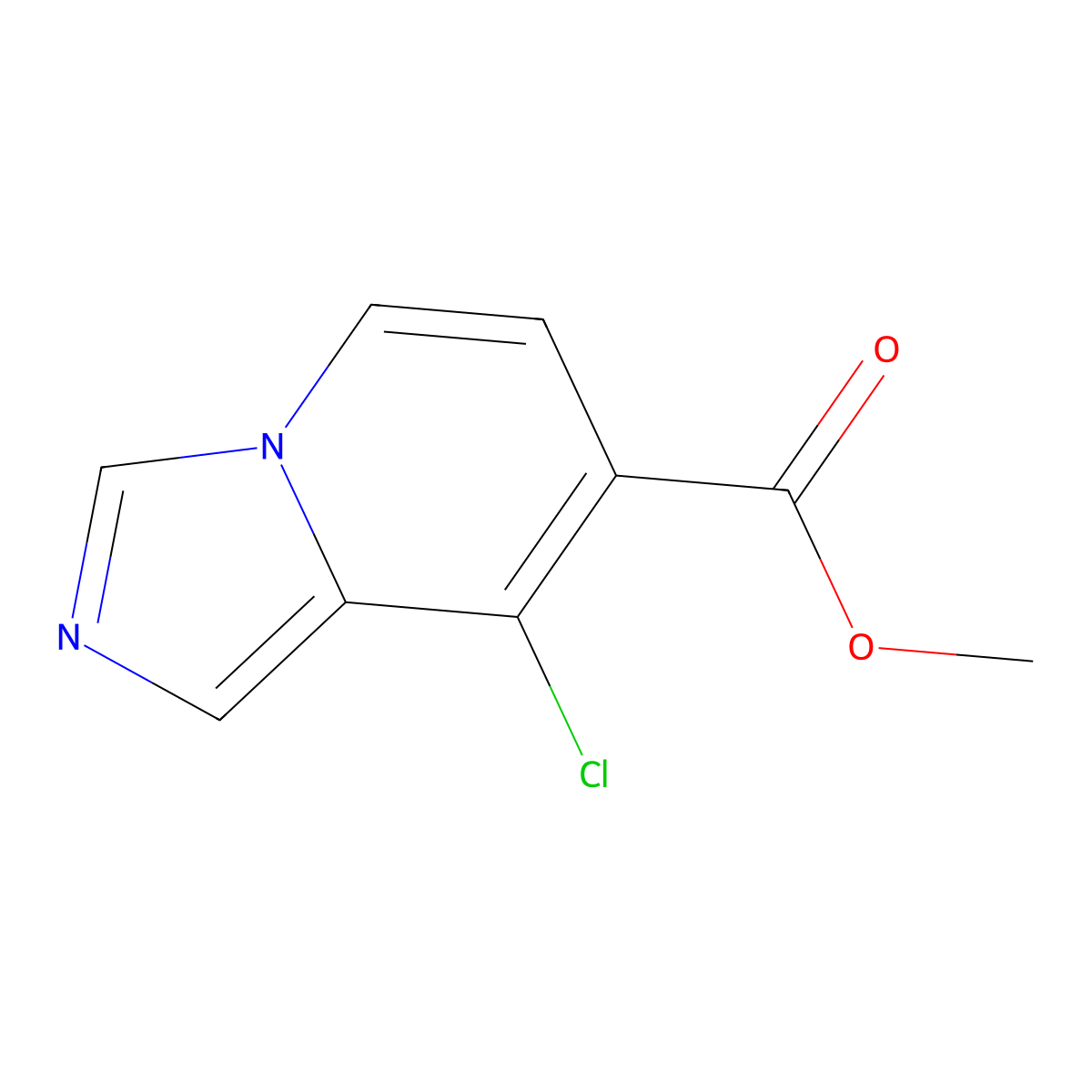 Methyl 8-chloroimidazo[1,5-a]pyridine-7-carboxylate molecular structure, CAS 1168102-34-8