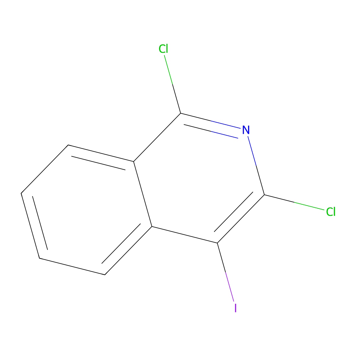 1,3-Dichloro-4-iodoisoquinoline molecular structure, CAS 1168136-15-9