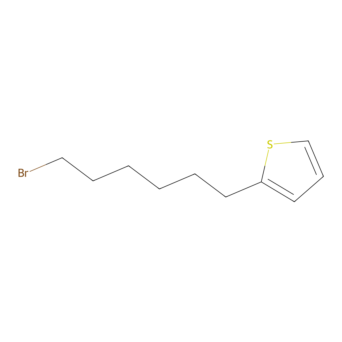 Thiophene, 2-(6-bromohexyl)- molecular structure, CAS 116816-87-6