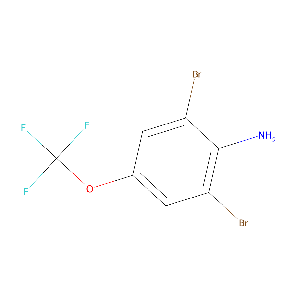 2,6-Dibromo-4-trifluoromethoxyaniline molecular structure, CAS 116833-10-4