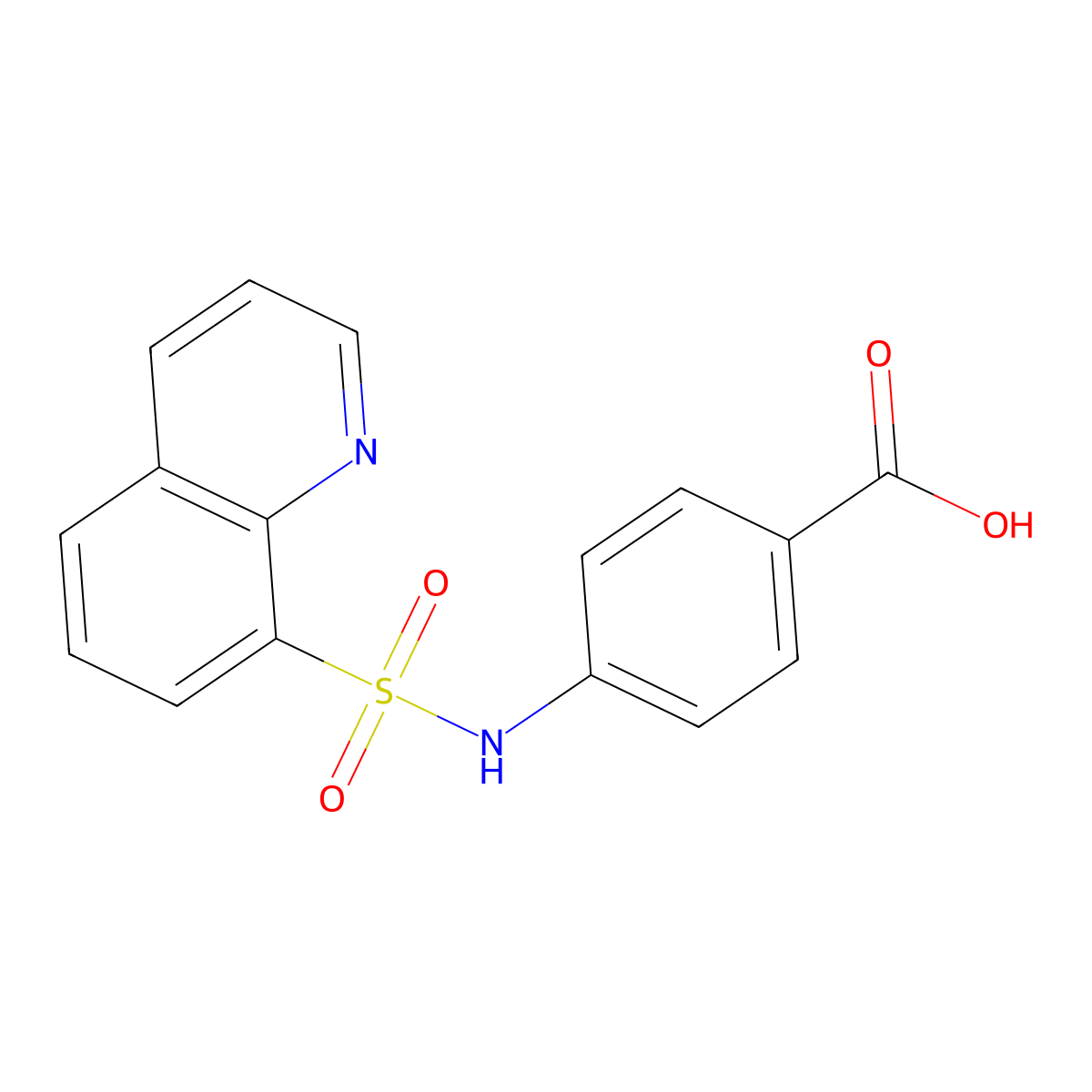 4-(Quinoline-8-sulfonamido)benzoic acid molecular structure, CAS 116834-64-1
