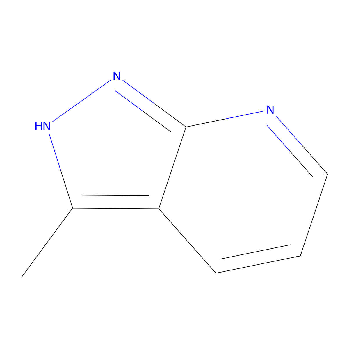 3-methyl-1H-pyrazolo[3,4-b]pyridine molecular structure, CAS 116834-96-9