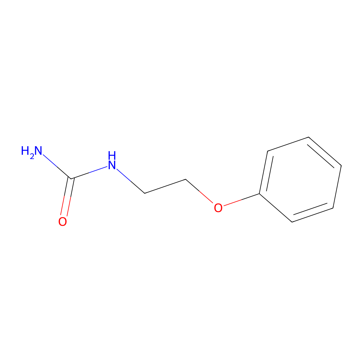 2-Phenoxyethylurea molecular structure, CAS 116836-31-8