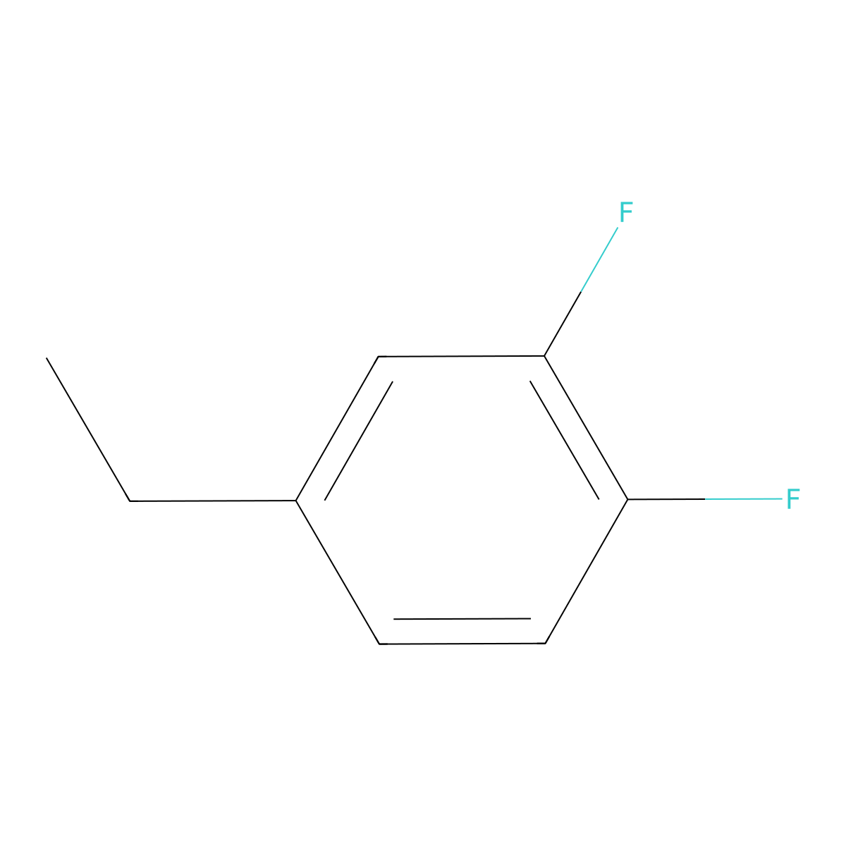 4-Ethyl-1,2-difluorobenzene molecular structure, CAS 116850-25-0