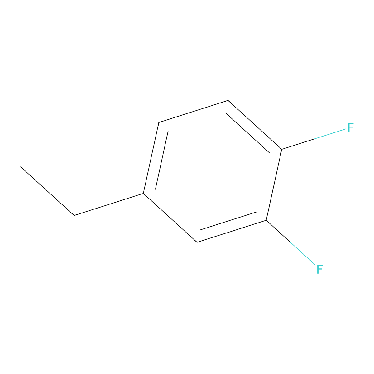 4-Ethyl-1,2-difluorobenzene molecular structure, CAS 116850-25-0