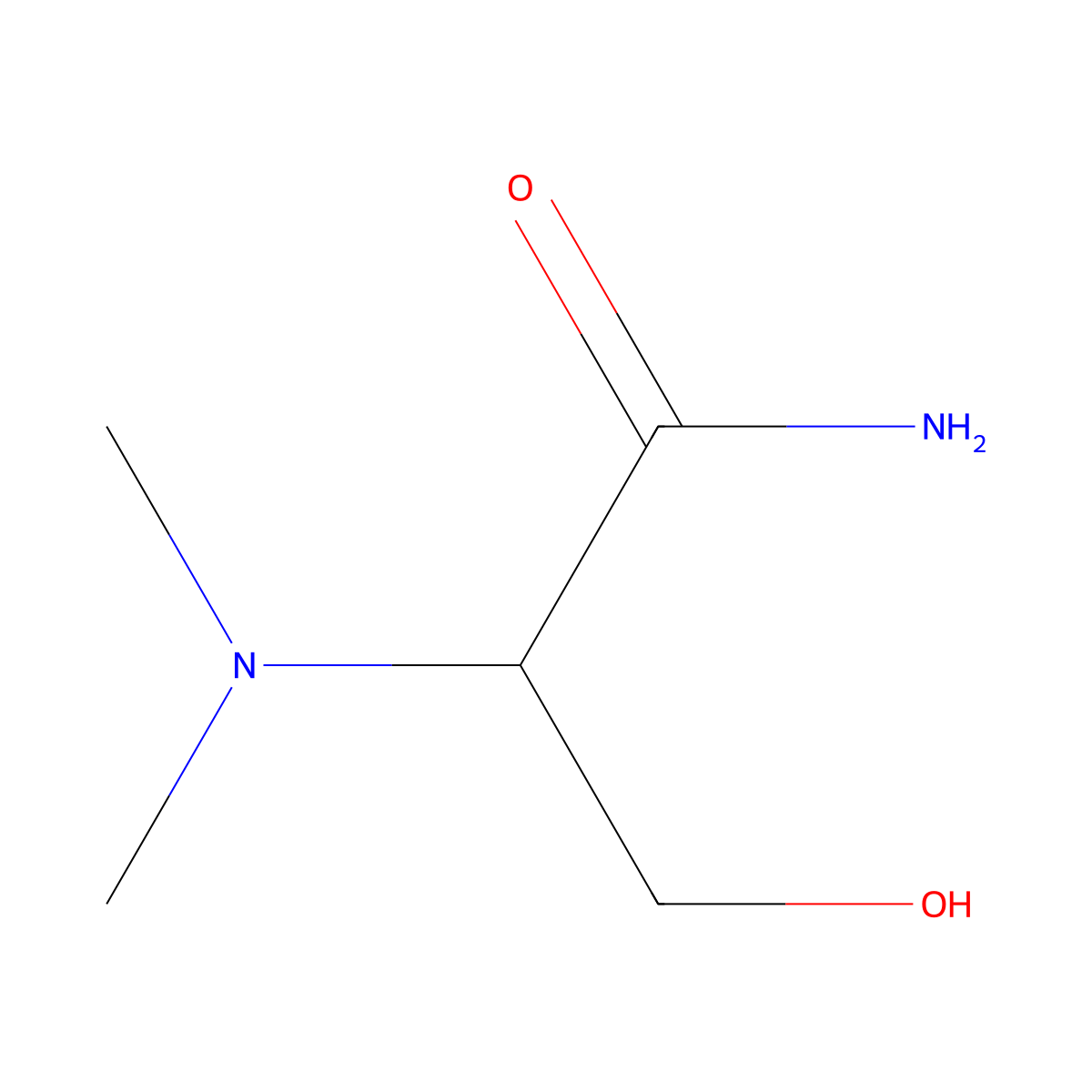 (2S)-2-(Dimethylamino)-3-hydroxypropanamide molecular structure, CAS 116853-49-7