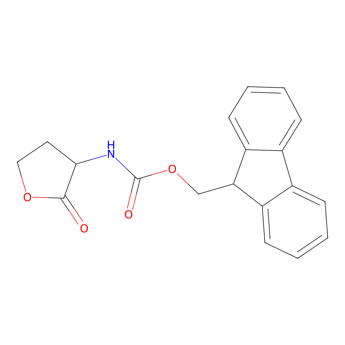 Fmoc-Homoserine lactone molecular structure, CAS 116857-07-9