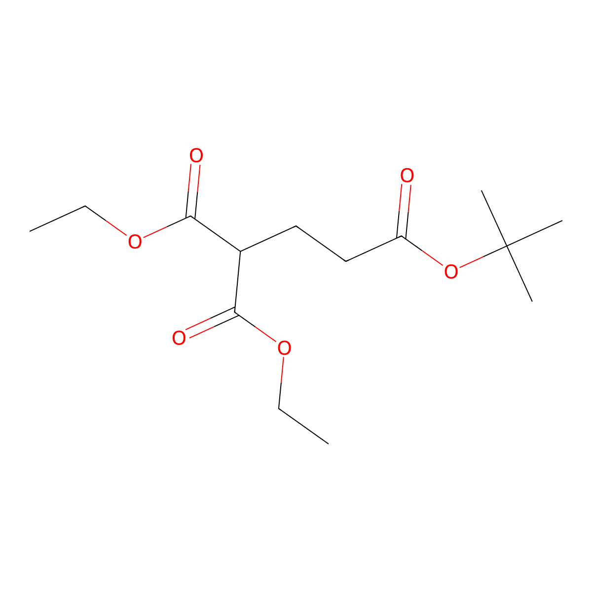 3-(Tert-butyl) 1,1-diethyl propane-1,1,3-tricarboxylate molecular structure, CAS 116861-33-7
