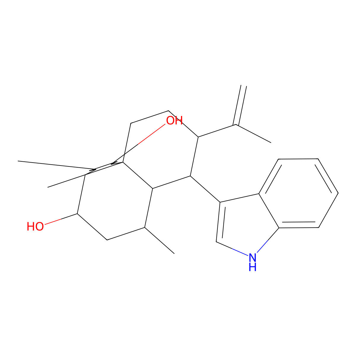 Monohydroxyisoaflavinine molecular structure, CAS 116865-09-9