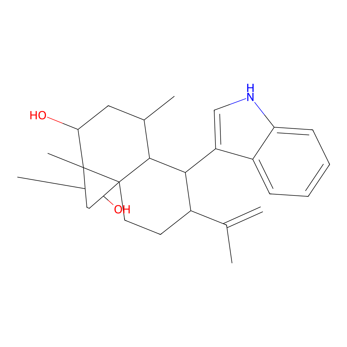 Monohydroxyisoaflavinine molecular structure, CAS 116865-09-9