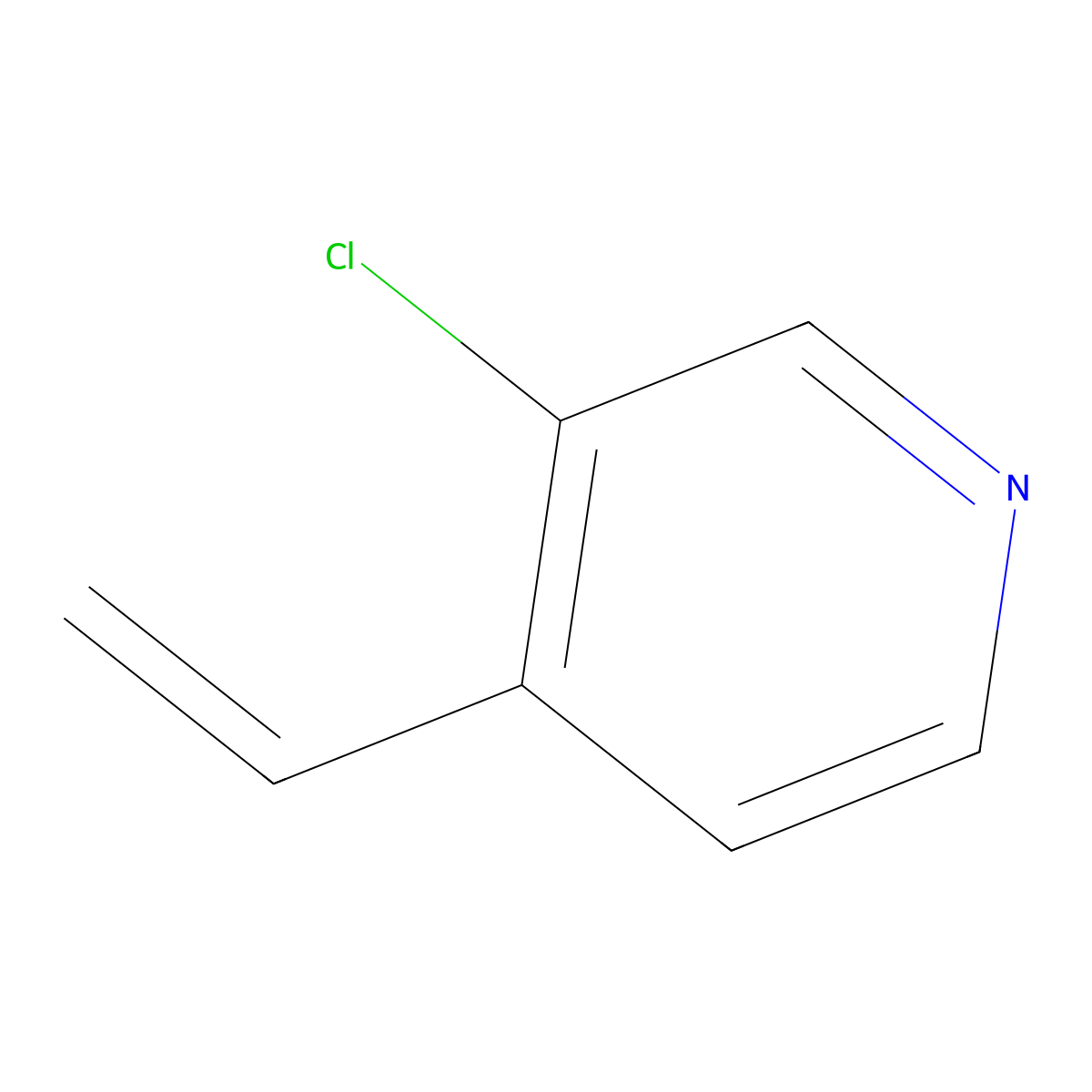 3-Chloro-4-vinylpyridine molecular structure, CAS 1168722-58-4