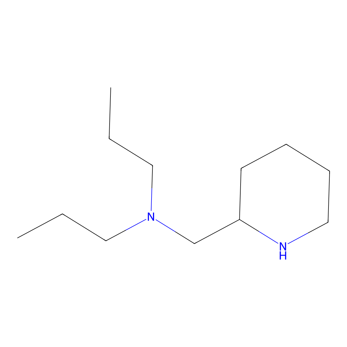N-(Piperidin-2-ylmethyl)-N-propylpropan-1-amine molecular structure, CAS 116881-79-9