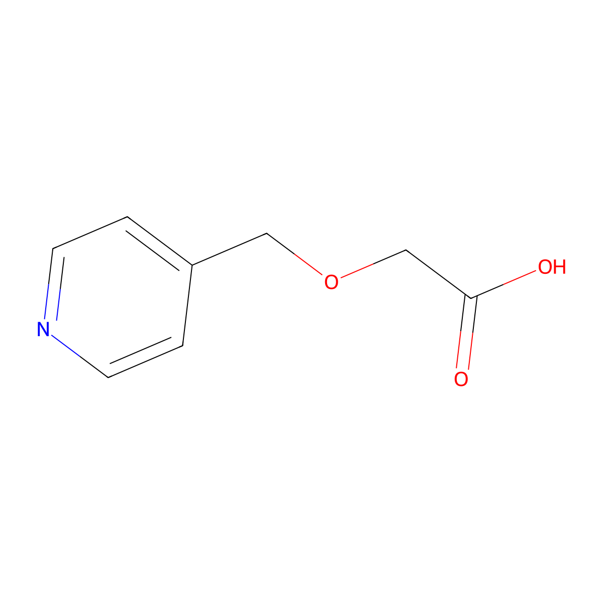 2-(Pyridin-4-ylmethoxy)acetic acid molecular structure, CAS 116882-98-5