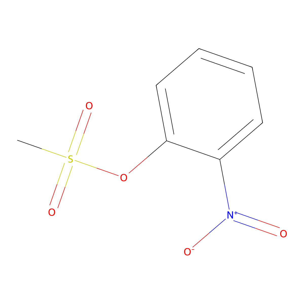 2-Nitrophenyl methanesulfonate molecular structure, CAS 116902-15-9
