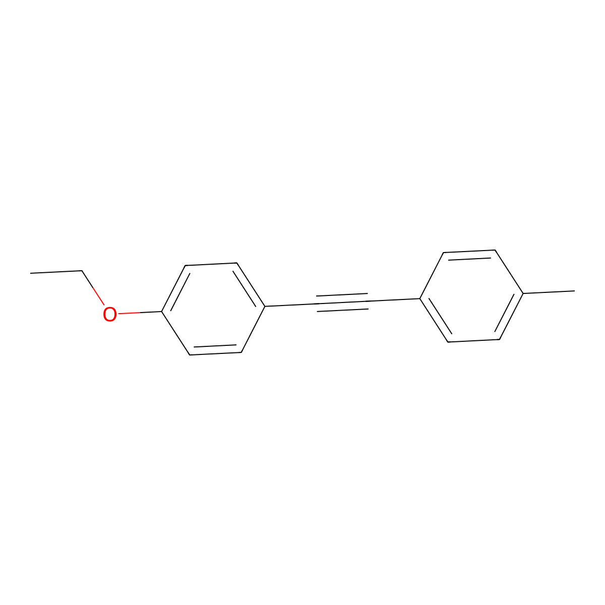 1-Ethoxy-4-(2-(4-methylphenyl)ethynyl)benzene molecular structure, CAS 116903-46-9