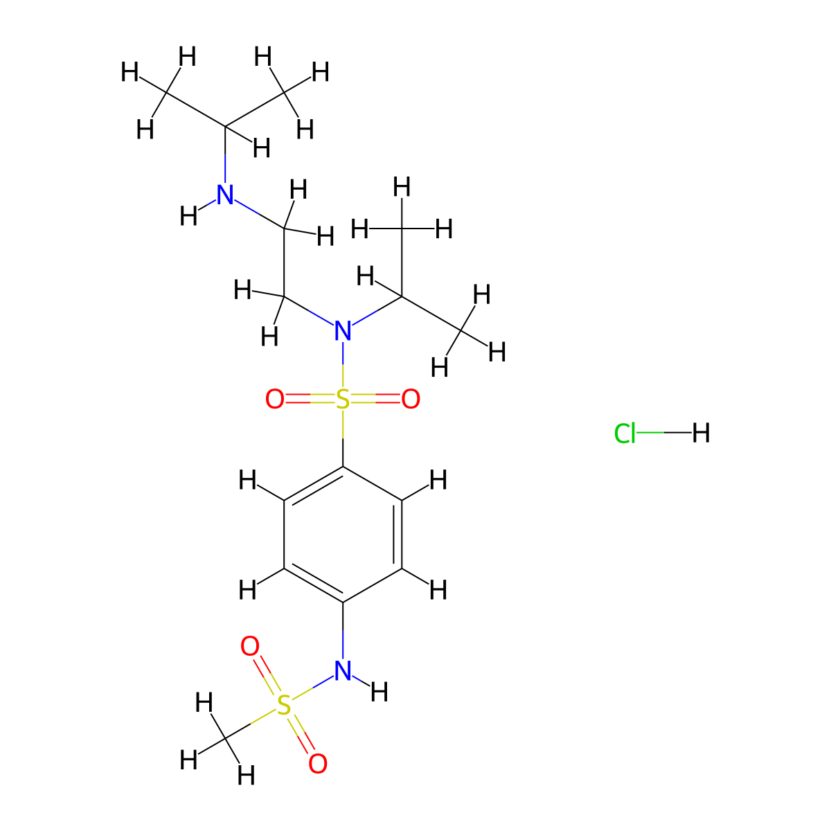 Risotilide Hydrochloride molecular structure, CAS 116907-13-2