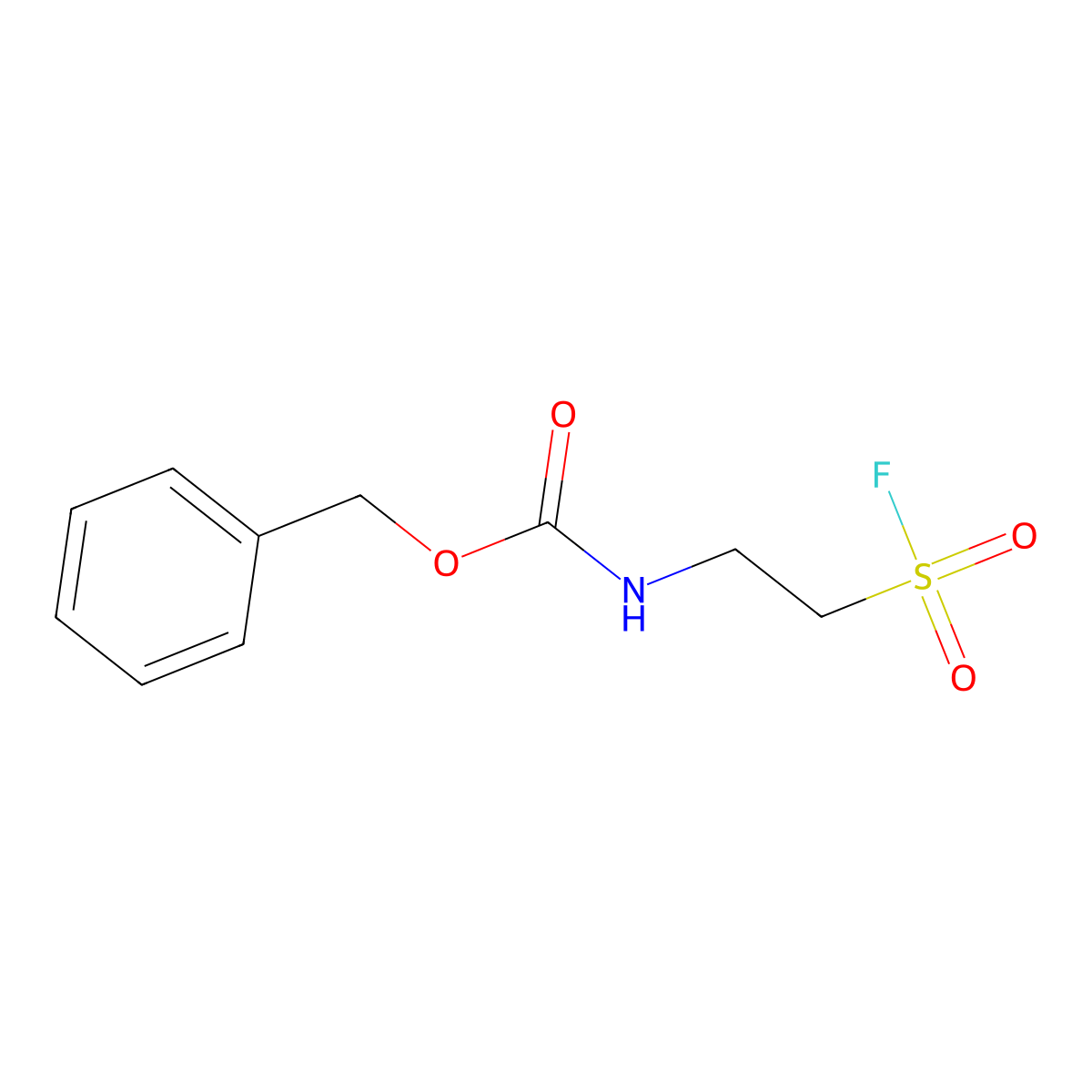 benzyl N-[2-(fluorosulfonyl)ethyl]carbamate molecular structure, CAS 1169199-20-5