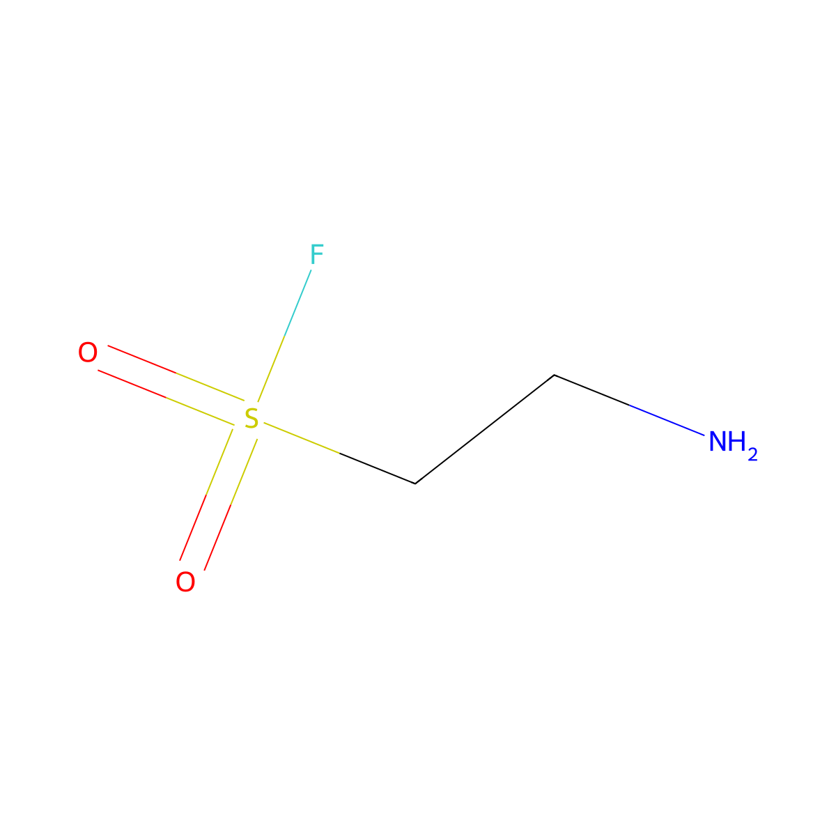 2-Aminoethane-1-sulfonyl fluoride molecular structure, CAS 1169217-18-8