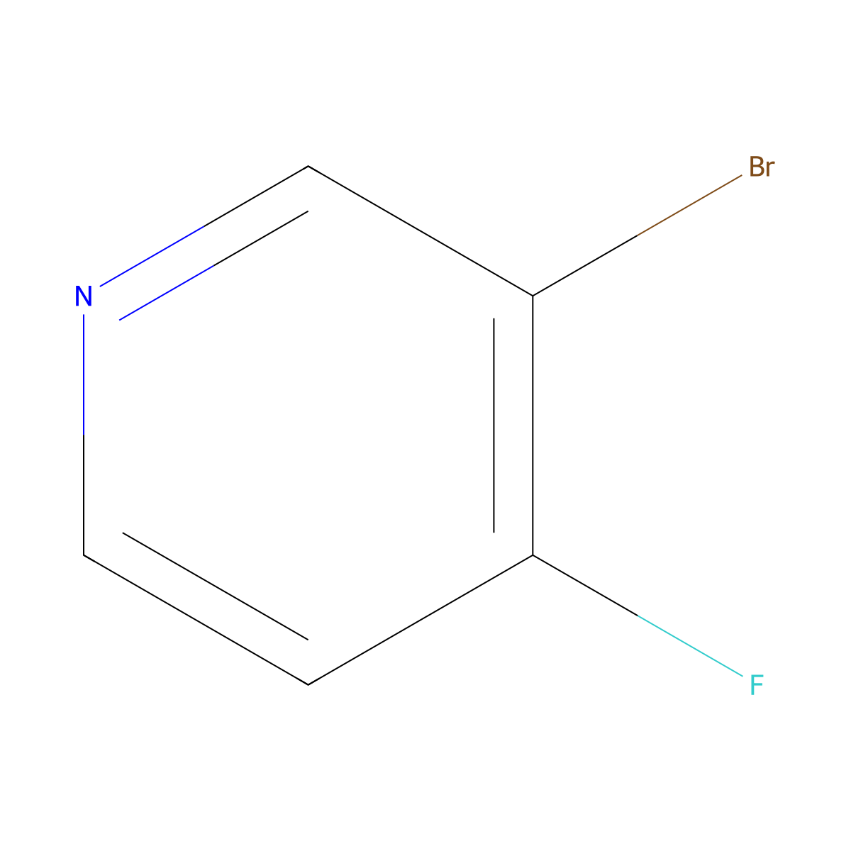 3-Bromo-4-fluoropyridine molecular structure, CAS 116922-60-2