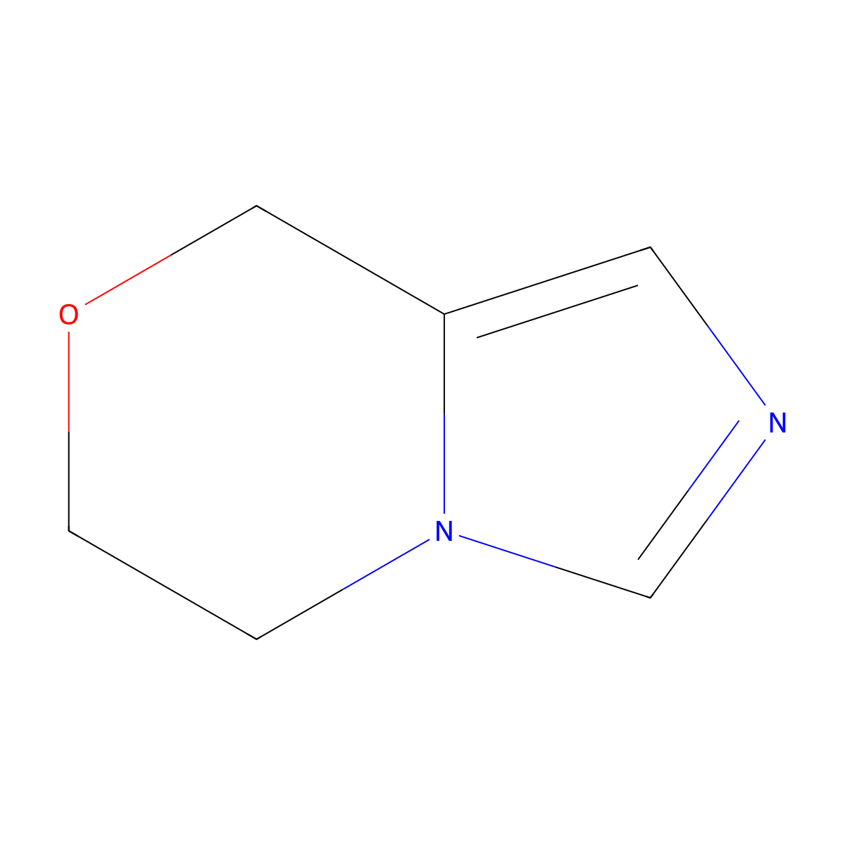 5H,6H,8H-imidazo(4,3-c)(1,4)oxazine molecular structure, CAS 116937-07-6