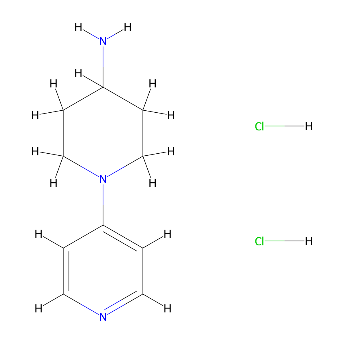 4-(4-Aminopiperidino)pyridine Dihydrochloride molecular structure, CAS 1169396-92-2