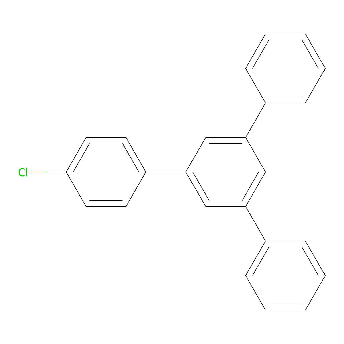 4-Chloro-5'-phenyl-1,1':3',1''-terphenyl molecular structure, CAS 116941-51-6