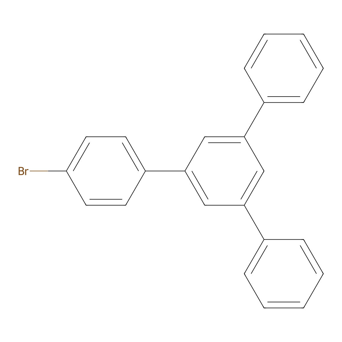 4-Bromo-5'-phenyl-1,1':3',1''-terphenyl molecular structure, CAS 116941-52-7