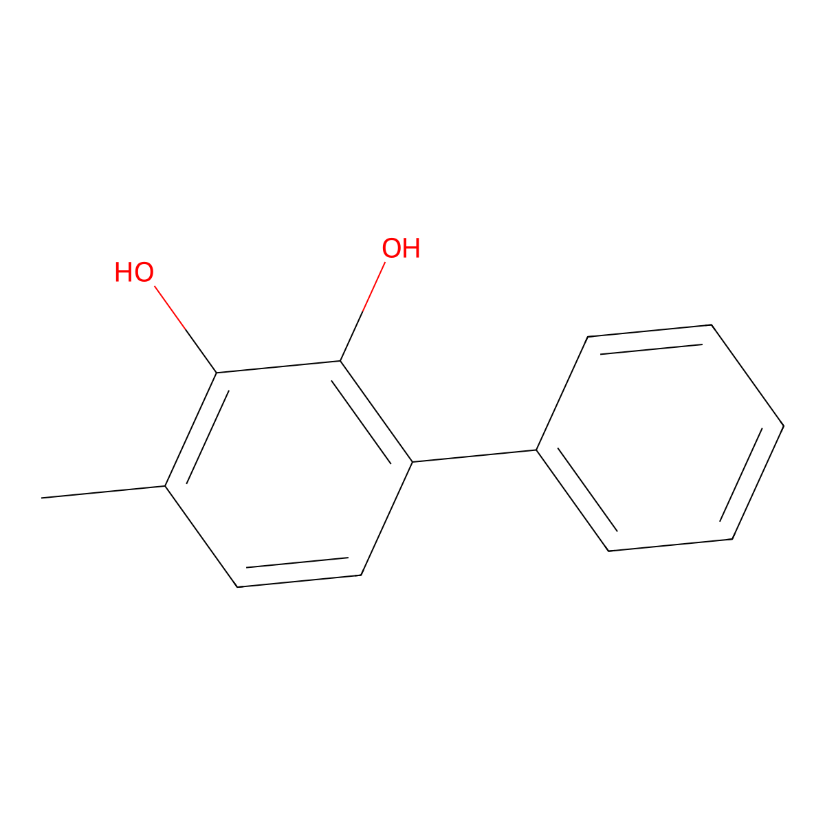 [1,1-Biphenyl]-2,3-diol,4-methyl- molecular structure, CAS 116962-33-5