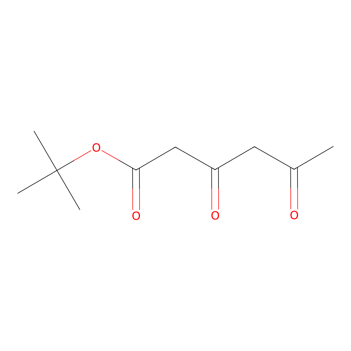 Tert-butyl 3,5-dioxohexanoate molecular structure, CAS 116967-26-1