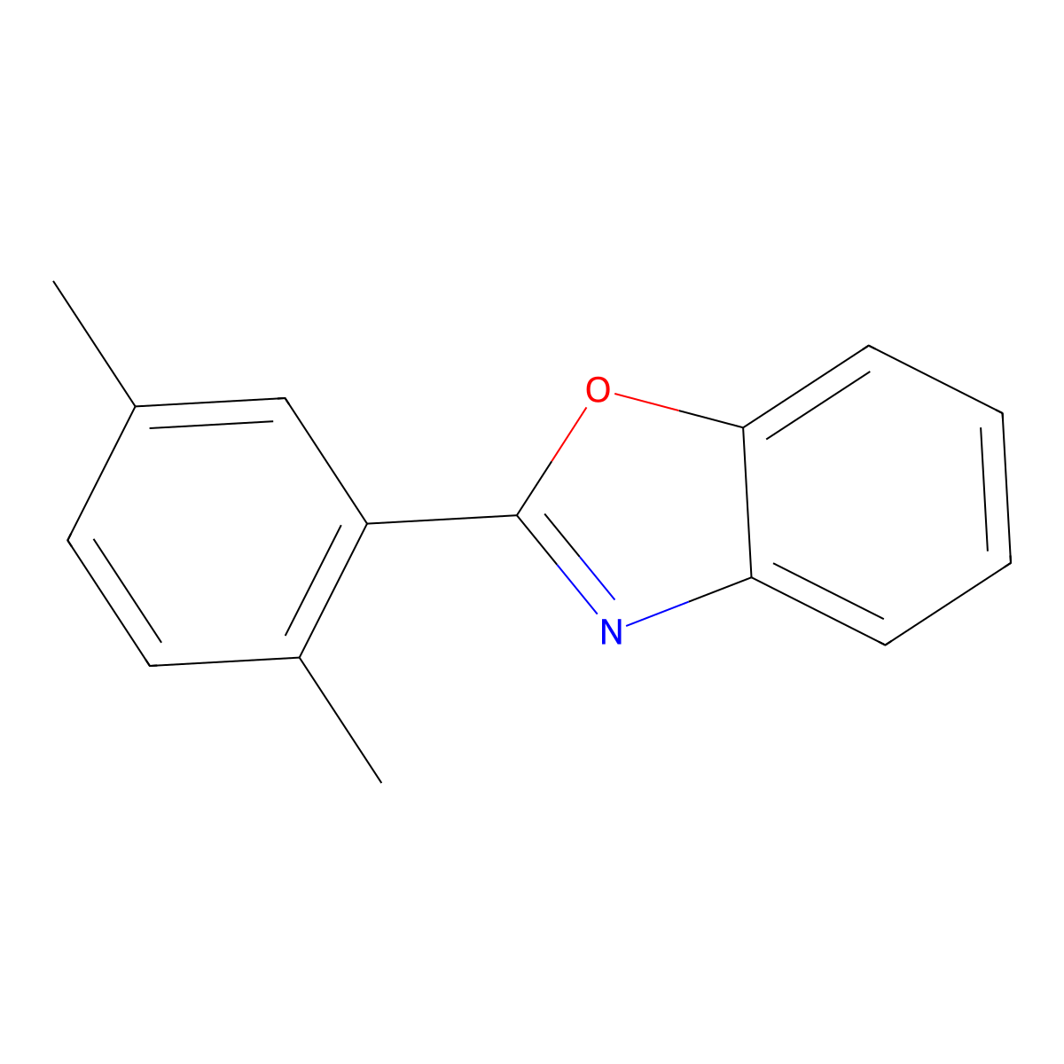 2-(2,5-Dimethylphenyl)benzoxazole molecular structure, CAS 116967-62-5