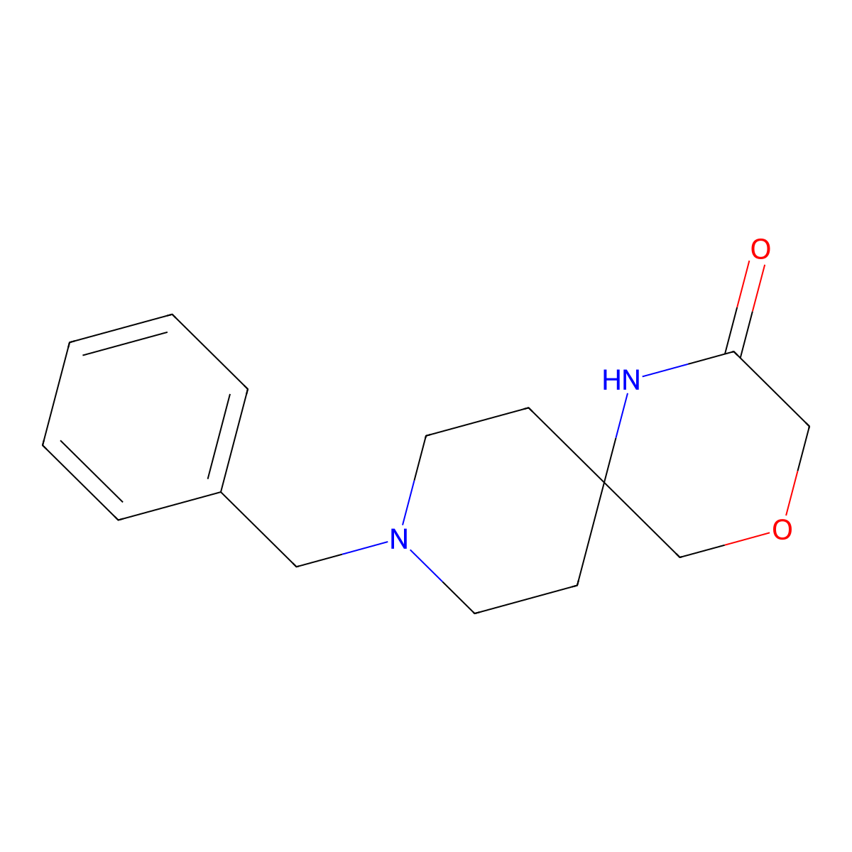 9-Benzyl-4-oxa-1,9-diazaspiro[5.5]undecan-2-one molecular structure, CAS 1169699-61-9