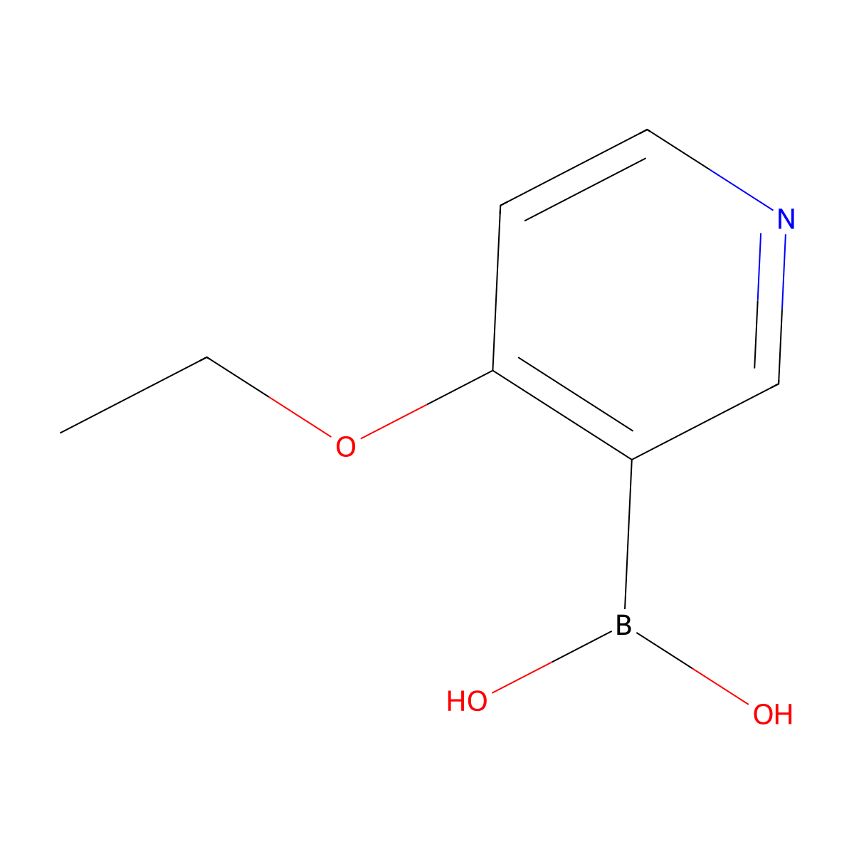 (4-Ethoxypyridin-3-yl)boronic acid molecular structure, CAS 1169748-83-7